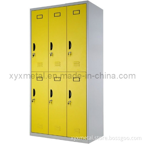6 Doors Metal Structure Heavy Duty Steel Storage Locker